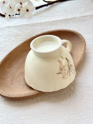 Dior Ceramic Coffee Cup - Cream view 9