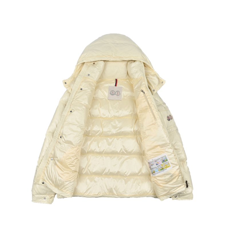 Moncler Cream Puffer Down Jacket view