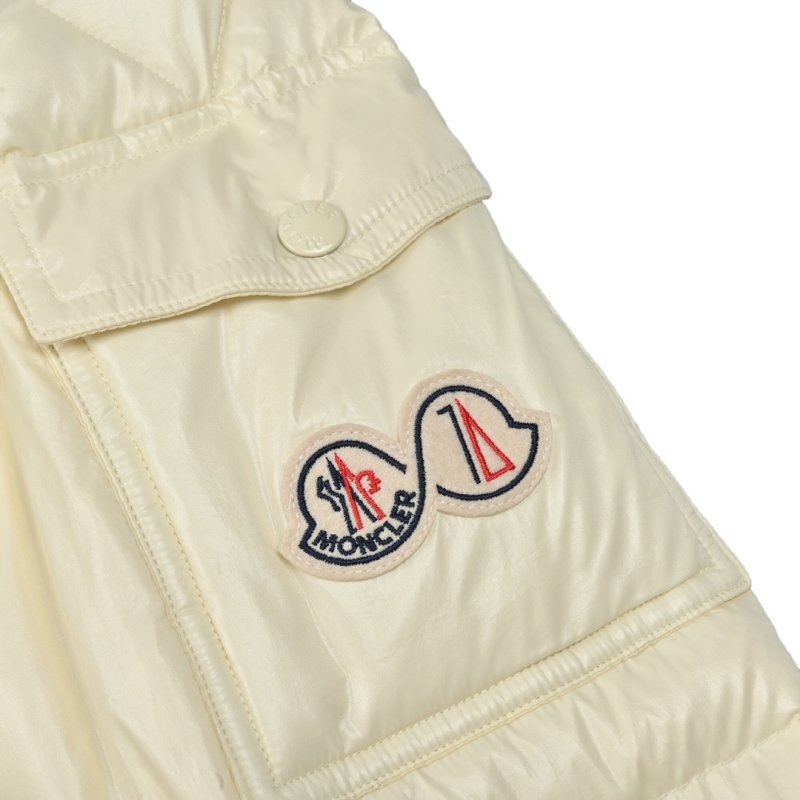 Moncler Cream Puffer Down Jacket view