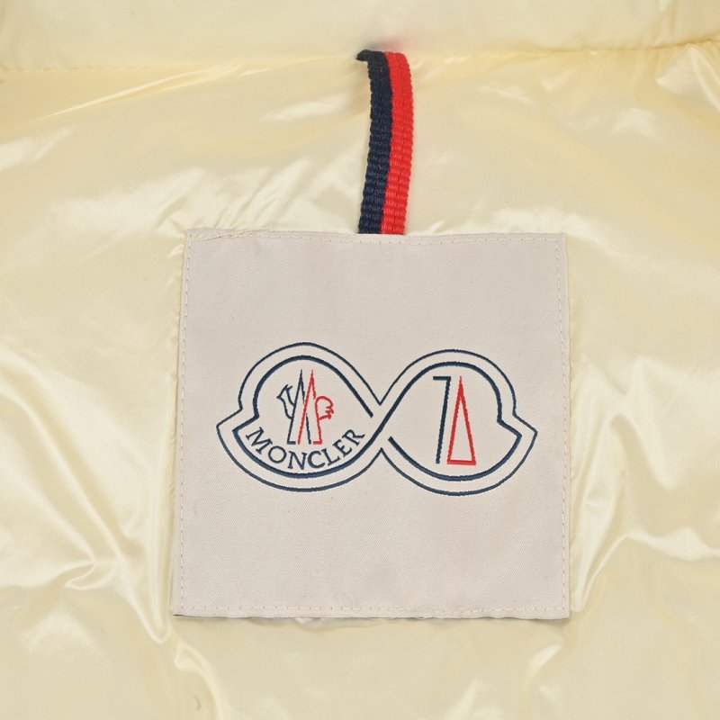 Moncler Cream Puffer Down Jacket view