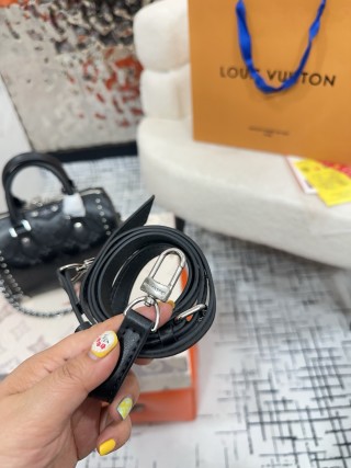 Louis Vuitton Speedy Pillow Monogram Studded Black Handbag view 2