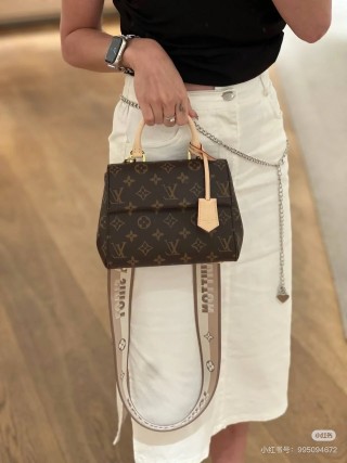 Louis Vuitton Monogram Canvas Tote Bag Brown view 2
