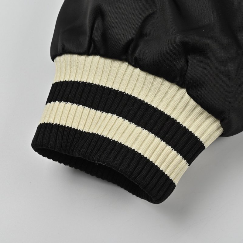 Louis Vuitton Black Embroidered Bomber Jacket view