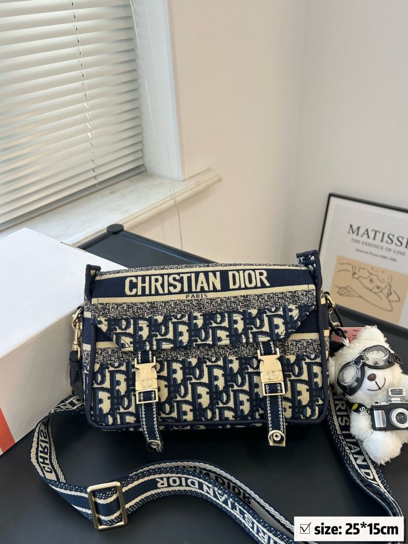 Dior Camp Messenger Bag Navy Monogram