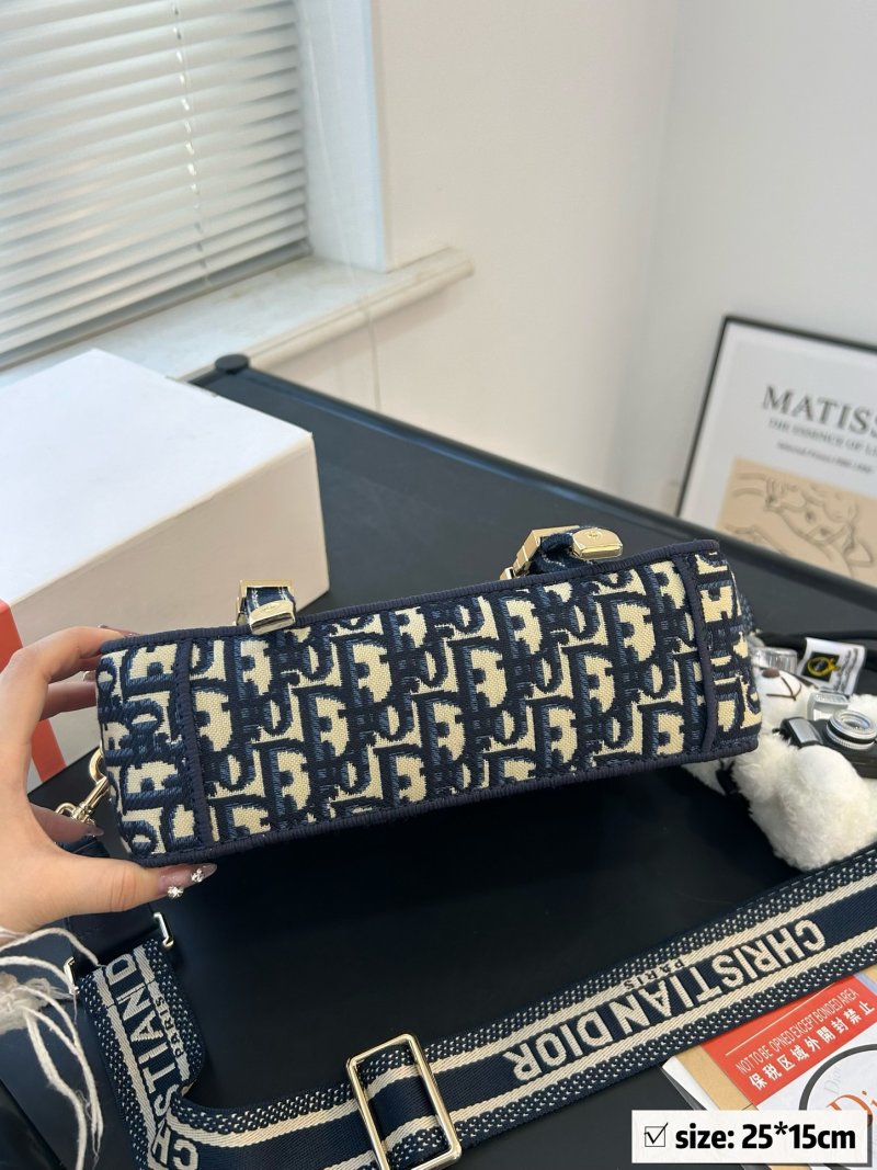 Dior Camp Messenger Bag Navy Monogram view