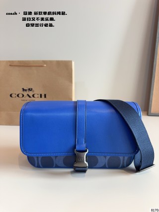 Coach Track Camera Bag Royal Blue view 6