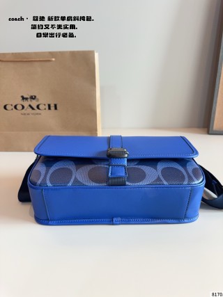 Coach Track Camera Bag Royal Blue view 7