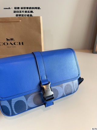 Coach Track Camera Bag Royal Blue view 8