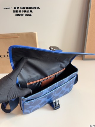 Coach Track Camera Bag Royal Blue view 9