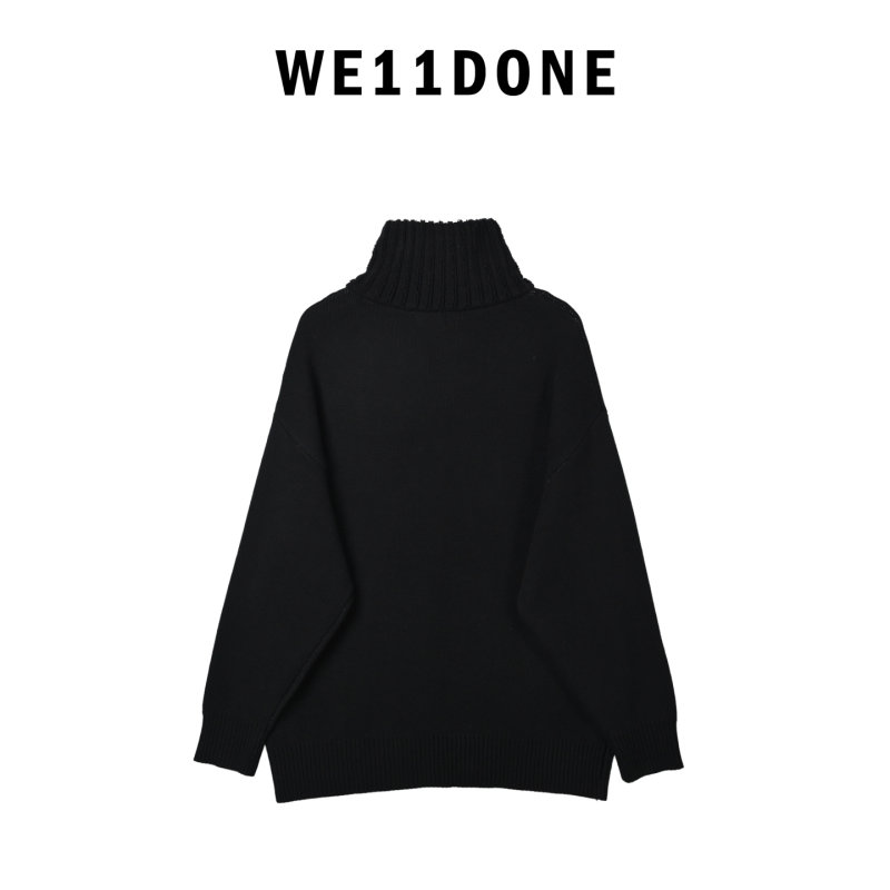 Black Oversized Logo Hoodie with White Embroidered Square Patch view