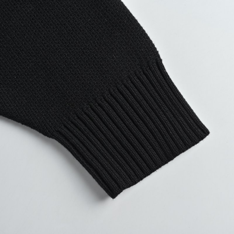 Black Oversized Logo Hoodie with White Embroidered Square Patch view