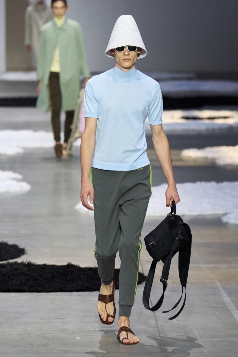 Prada Light Blue Short Sleeve T-Shirt view
