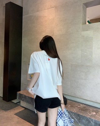 White Heart Logo Short Sleeve T-Shirt view 5