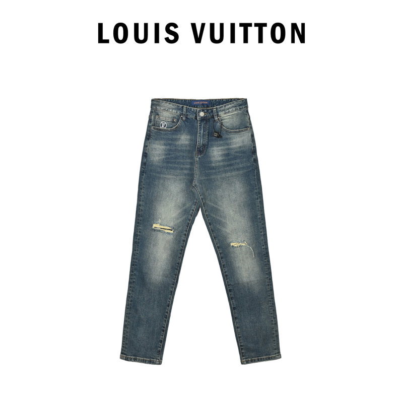 Classic Medium Wash Straight Fit Denim Jeans view