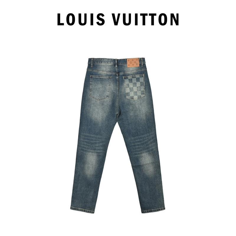 Classic Medium Wash Straight Fit Denim Jeans view