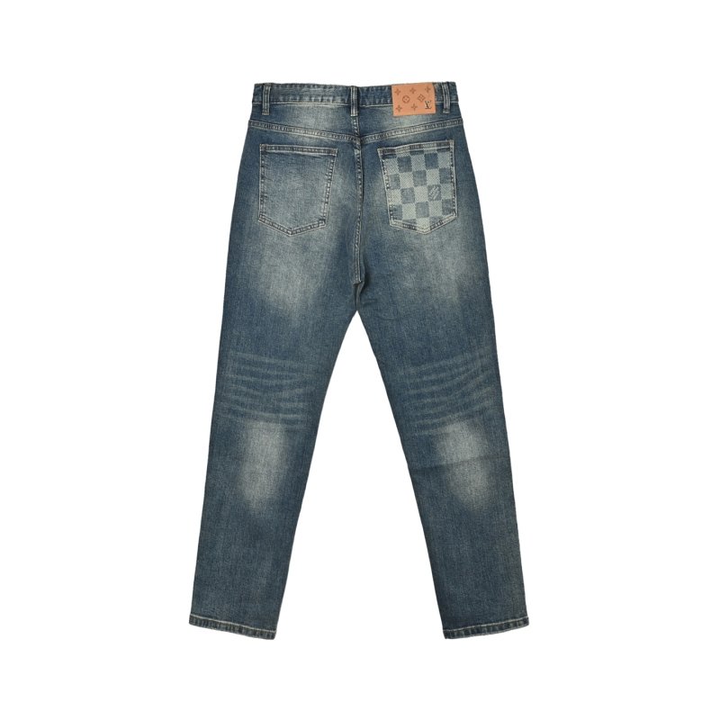 Classic Medium Wash Straight Fit Denim Jeans view