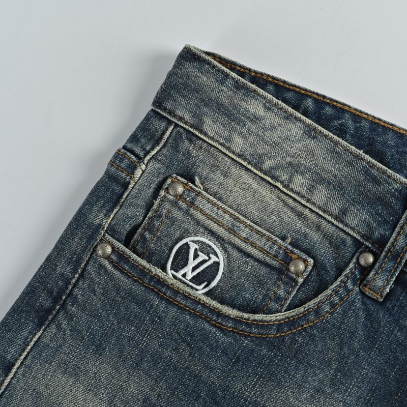Classic Medium Wash Straight Fit Denim Jeans view