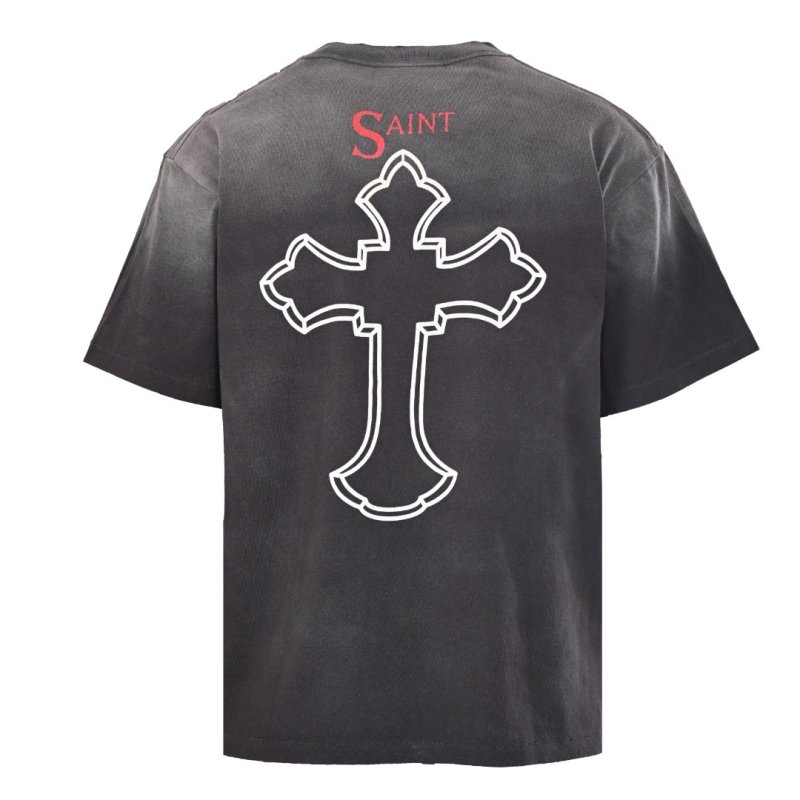 2PAC Graphic Print Oversized Black T-Shirt view