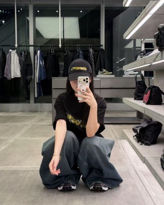 Black Gold Foil Graphic Short Sleeve T-Shirt view 5