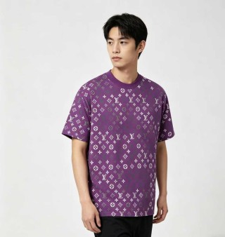 Louis Vuitton Monogram Purple Short Sleeve T-Shirt