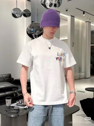 Louis Vuitton Colorful Logo White T-Shirt