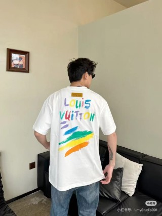 Louis Vuitton Colorful Logo White T-Shirt view 3