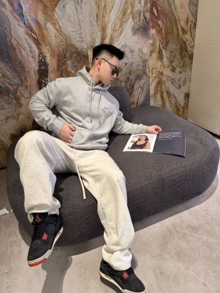 Dior Grey Logo Hoodie view 3