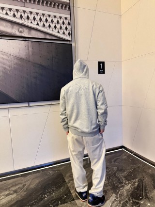 Dior Grey Logo Hoodie view 4