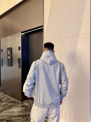 Dior Grey Logo Hoodie view 6