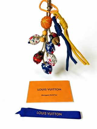Louis Vuitton Monogram World Tour Charm Keychain - Multi view 4