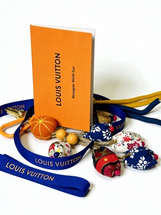 Louis Vuitton Monogram World Tour Charm Keychain - Multi view 5