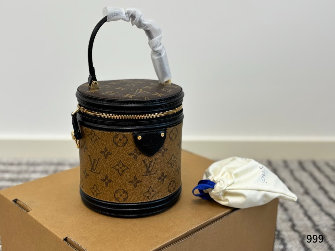Louis Vuitton Nano Monogram Bucket Bag - Brown & Black