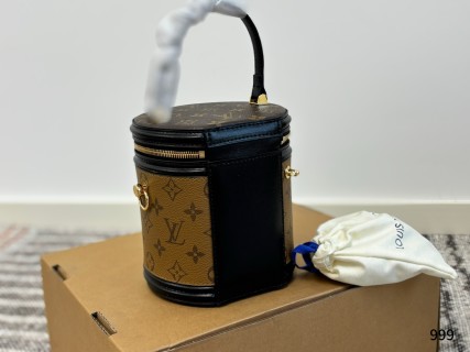 Louis Vuitton Nano Monogram Bucket Bag - Brown & Black view 4