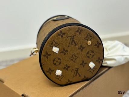 Louis Vuitton Nano Monogram Bucket Bag - Brown & Black view 6