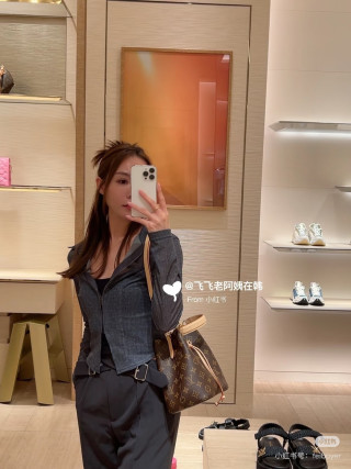 Louis Vuitton Monogram Canvas Shoulder Bag Brown view 2
