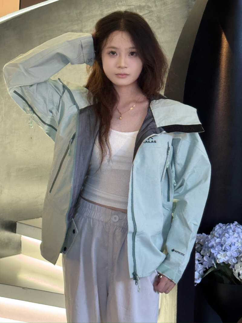 Moss Green Windbreaker Jacket - Lightweight Hooded Softshell view