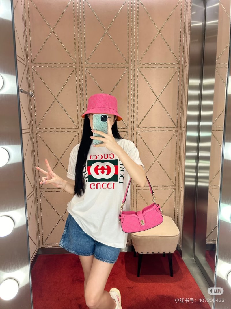 Gucci Logo Print White T-Shirt