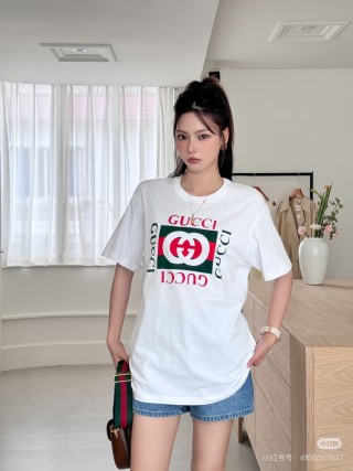 Gucci Logo Print White T-Shirt view 7