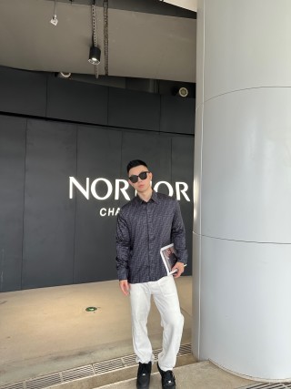 Fendi Monogram Jacquard Shirt Black view 4
