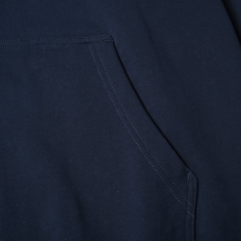 Burberry Navy Check Sleeve Zip Hoodie view