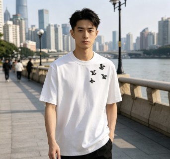 Louis Vuitton LV Monogram White Short Sleeve T-Shirt view 2