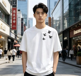 Louis Vuitton LV Monogram White Short Sleeve T-Shirt view 3