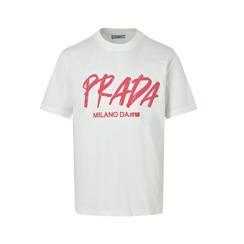Prada Milano Graphic White T-Shirt view