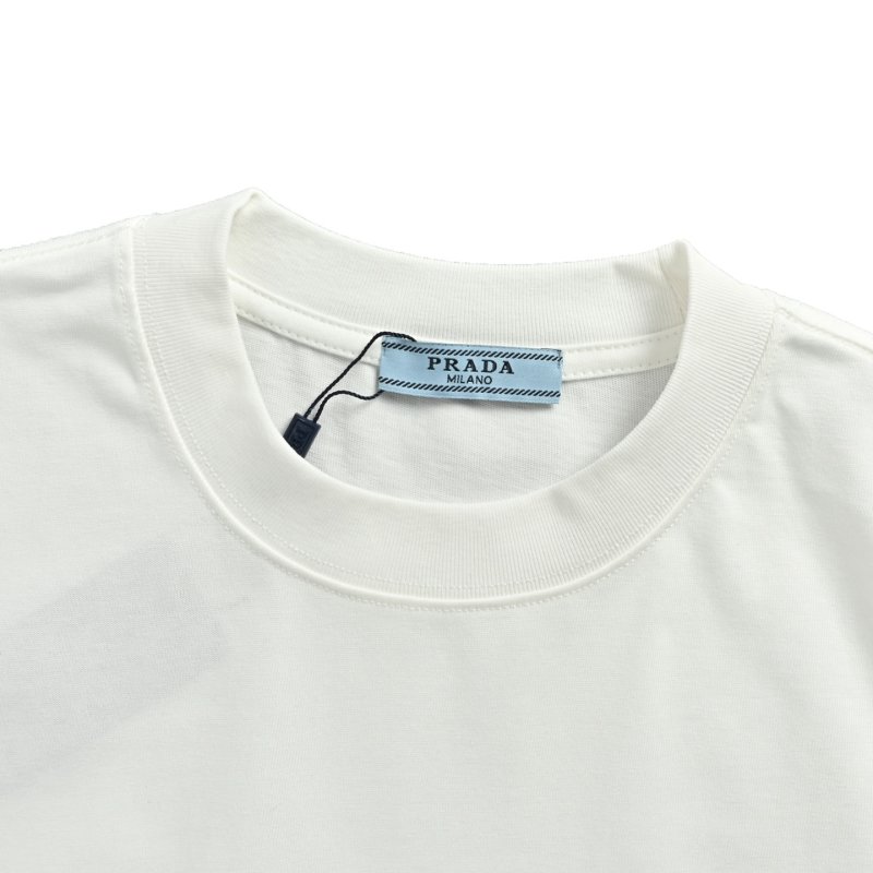 Prada Milano Graphic White T-Shirt view