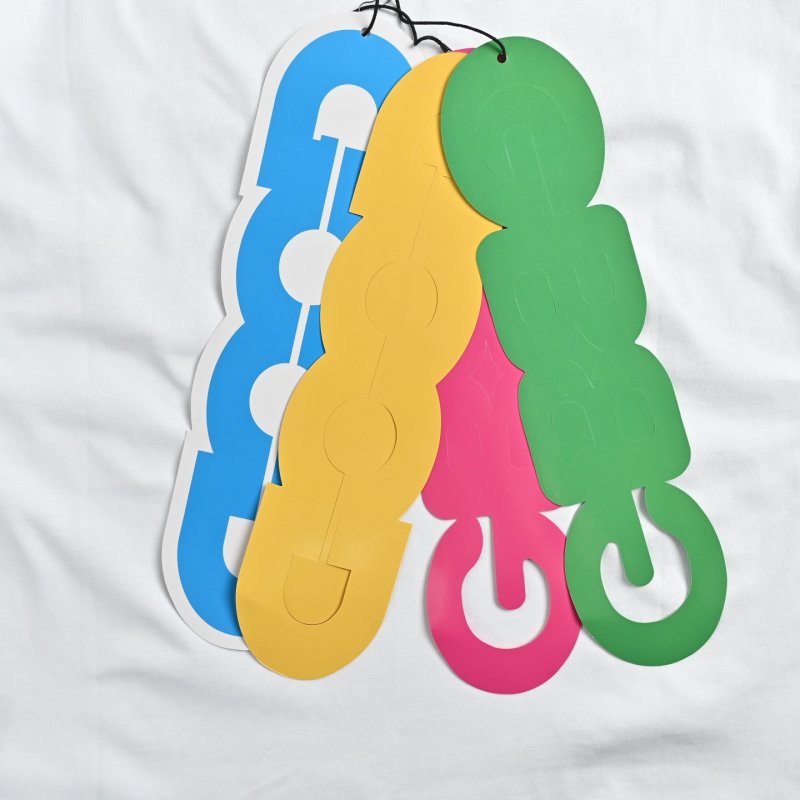 White Short Sleeve T-Shirt with Colorful Gemstone Print view