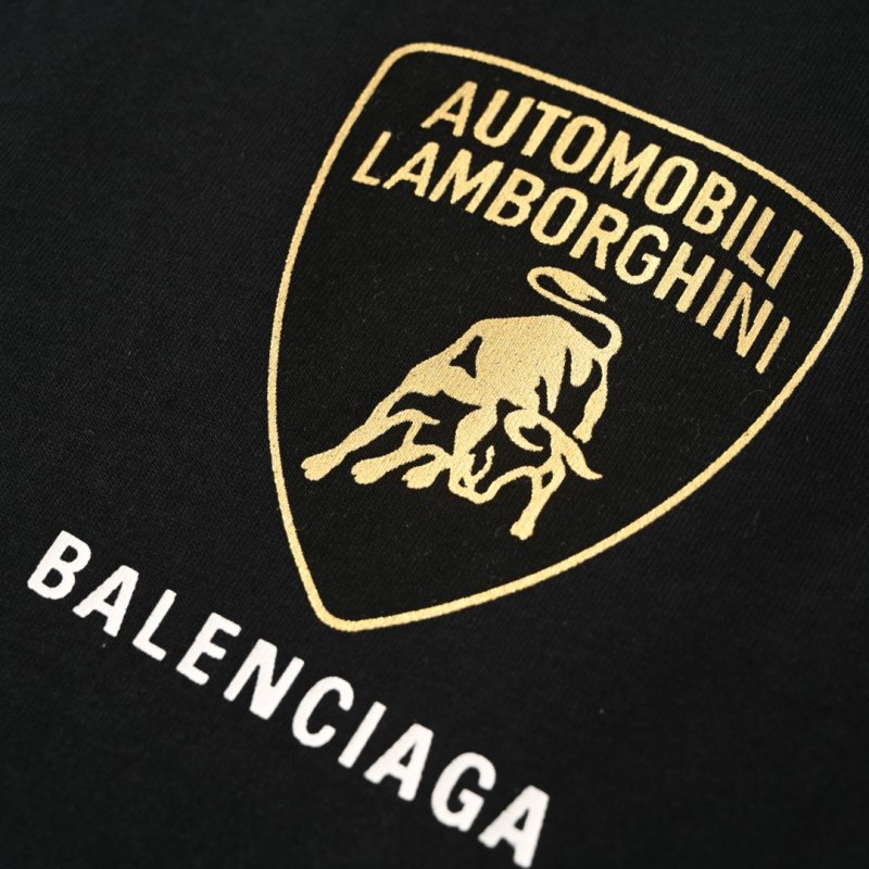 Balenciaga Lamborghini Shield Black T-Shirt view
