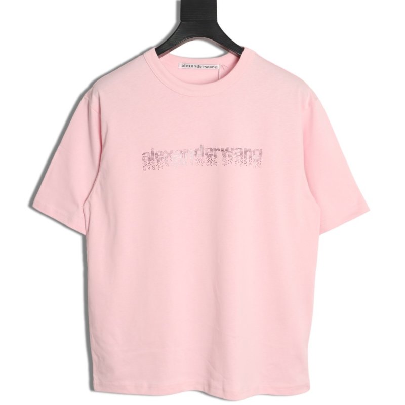 Pink Distressed Logo Graphic T-Shirt view