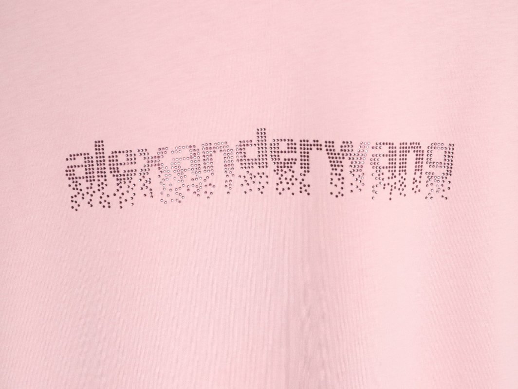 Pink Distressed Logo Graphic T-Shirt view