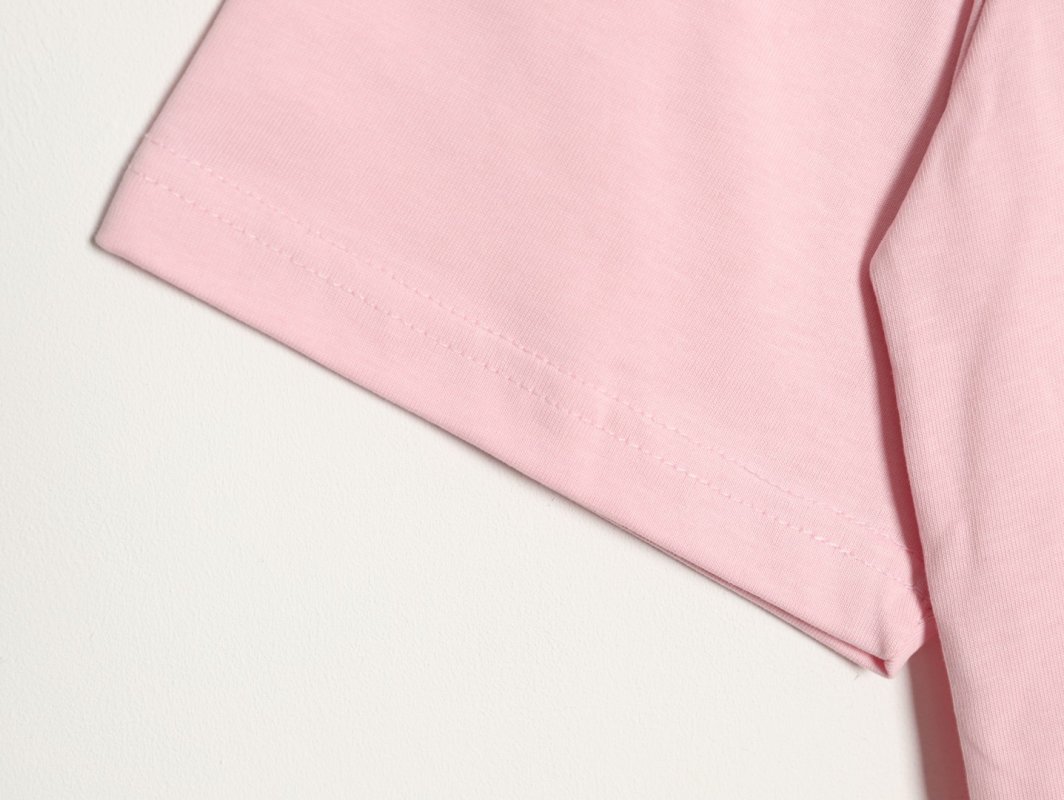 Pink Distressed Logo Graphic T-Shirt view