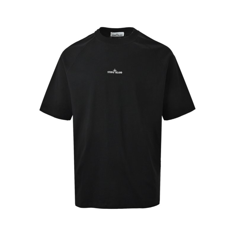 Stone Island Black Graphic Short Sleeve T-Shirt view